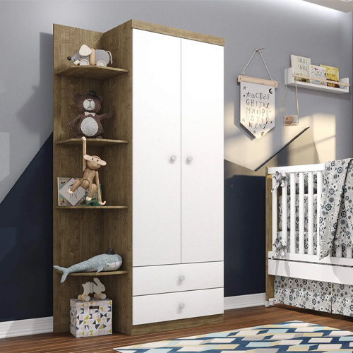 Guarda Roupa 2PT TCIL Docura Infantil Branco/branco
